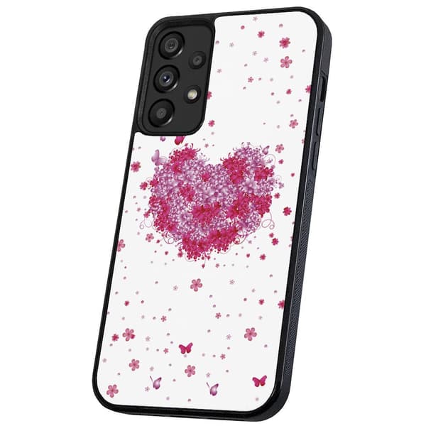 Samsung Galaxy A33 5G - Deksel/Mobildeksel Blomsterhjerte Multicolor