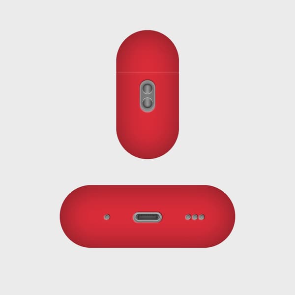 FIXED Silky Silikonofdral för Apple AirPods Pro 3 Röd