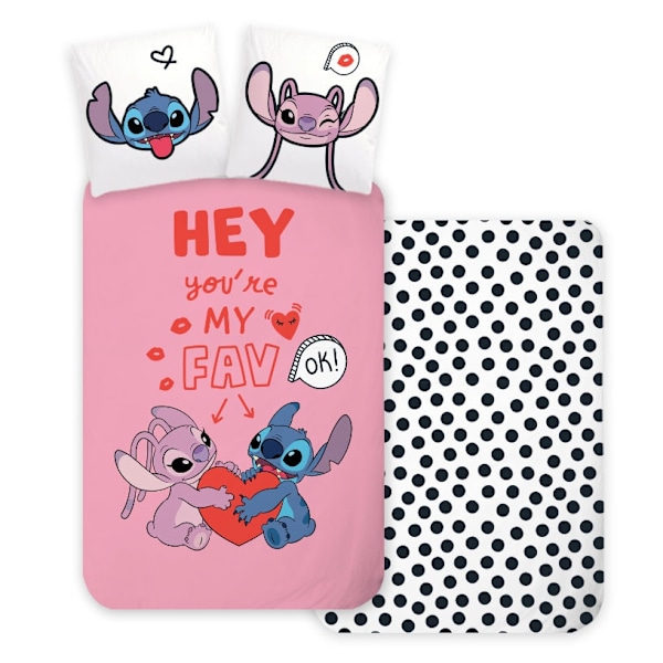 Disney Lilo & Stitch Barnsängkläder - Täcke 100×135 cm och Kuddfodral 40×60 cm