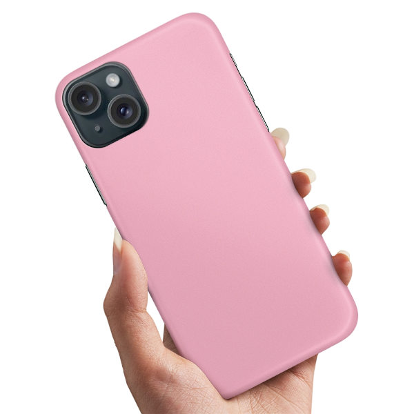 Deksel / Mobildeksel til iPhone 15 - Lyserosa