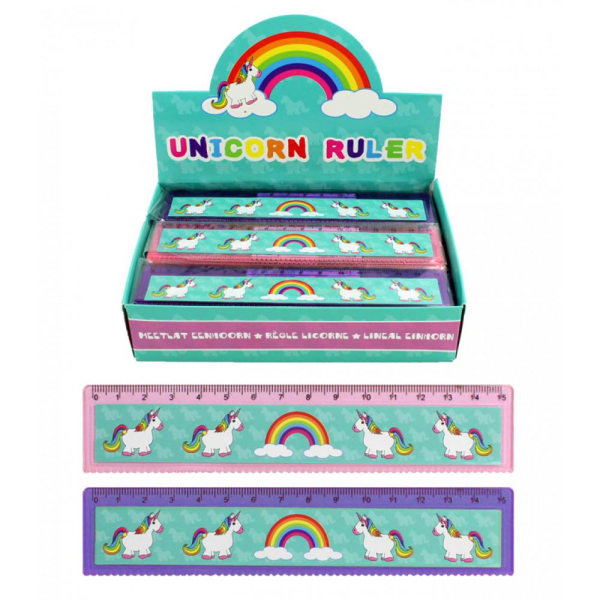 5-Pack Unicorn Ruler - Skolelinjal for barn Multicolor
