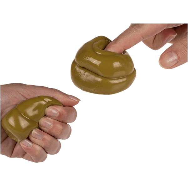 2-Pack - Stressboll / Klämboll - Bajskorv / Bajs Brun