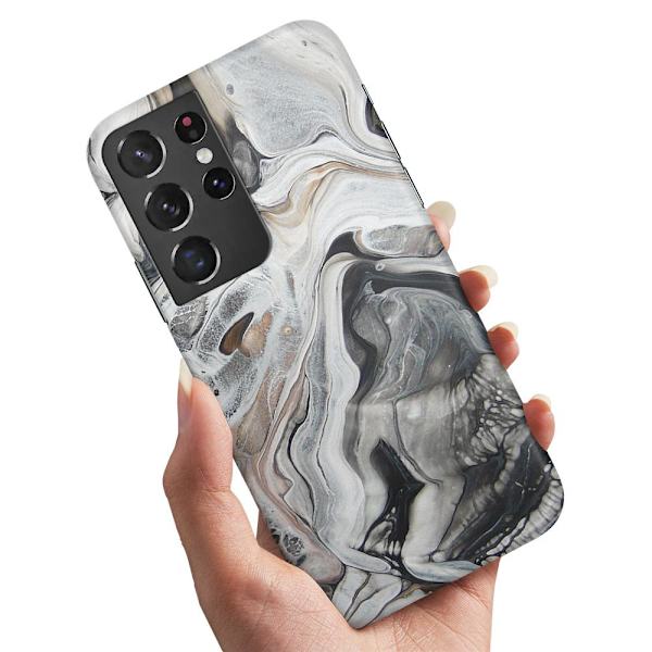 Samsung Galaxy S21 Ultra - Skal/Mobilskal Marmor multifärg