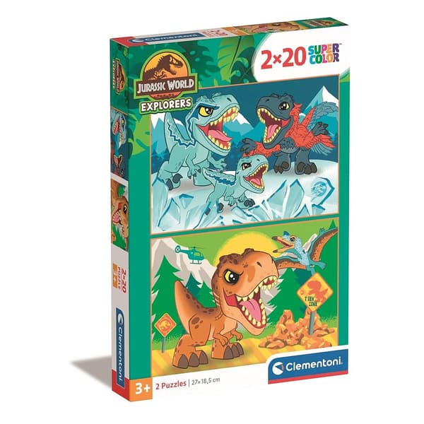 Dinosaurieutforskare 2x20 bitars pussel