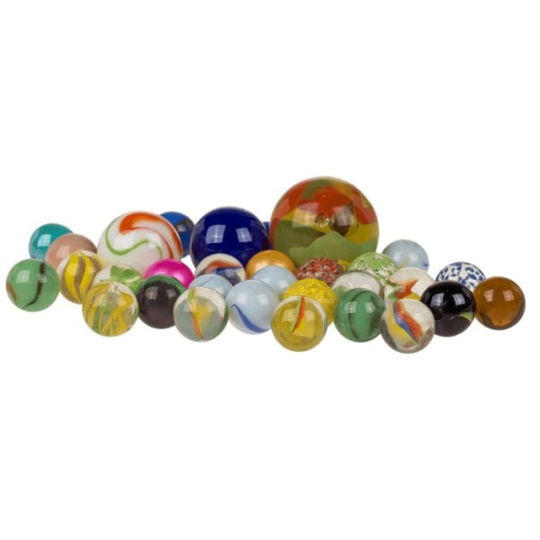 Kulor 250 g - Glaskulor / Spelkulor - Mixade storlekar & färger multifärg