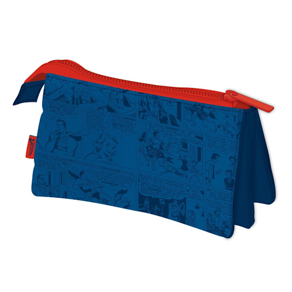 Superman Färgglatt Pennskrin med 3 Fack - 21 cm