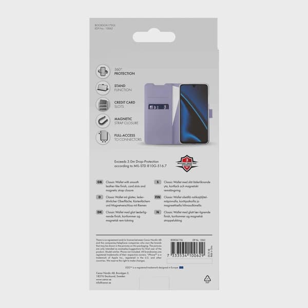 X2O Classic Wallet Plånboksfodral Samsung Galaxy A18/A17 Lavender