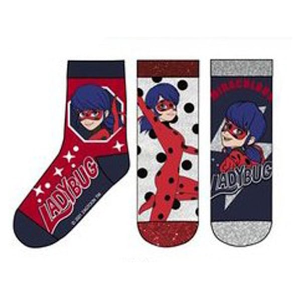 Miraculous Ladybug Barnstrumpor / Strumpor för Barn - 3-Pack 23/26