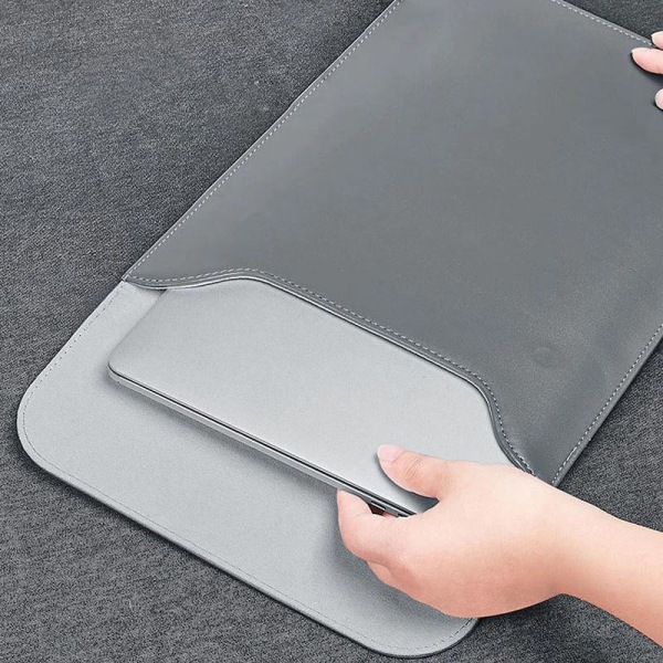 13,3" Laptop Sleeve / Computertaske / Macbook - Læder Black