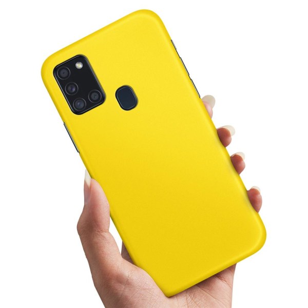 Samsung Galaxy A21s - Cover/Mobilcover Gul Yellow