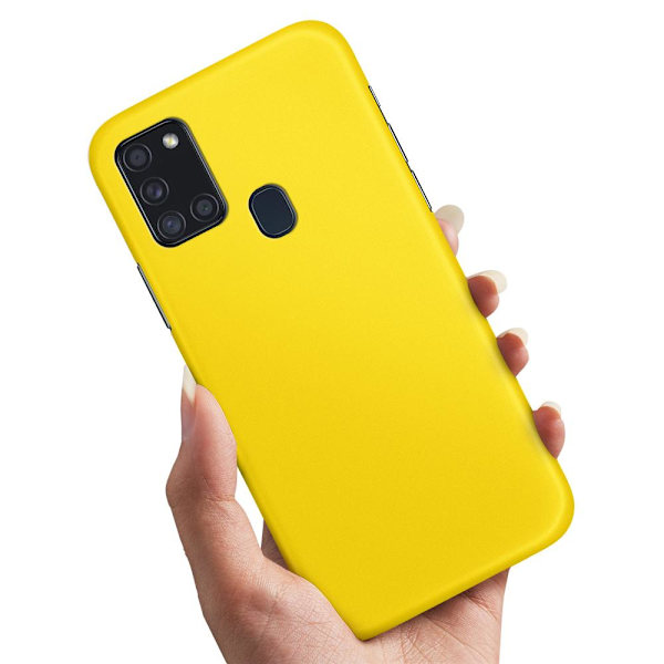 Samsung Galaxy A21s - Kuoret/Suojakuori Keltainen Yellow