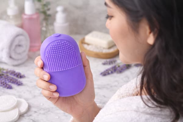 Isroller ansiktsmassage silikon Lila