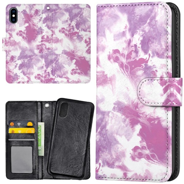 iPhone XR - Plånboksfodral/Skal Marmor