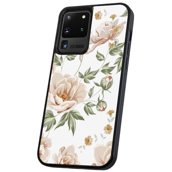 Samsung Galaxy S20 Ultra - Cover/Mobilcover Blomstermønster