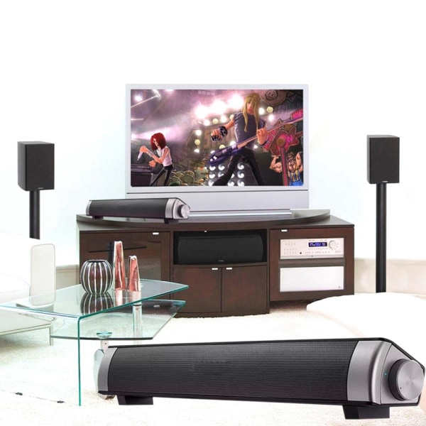 Soundbar LP-08 Bluetooth Højtaler - Flere farver Black