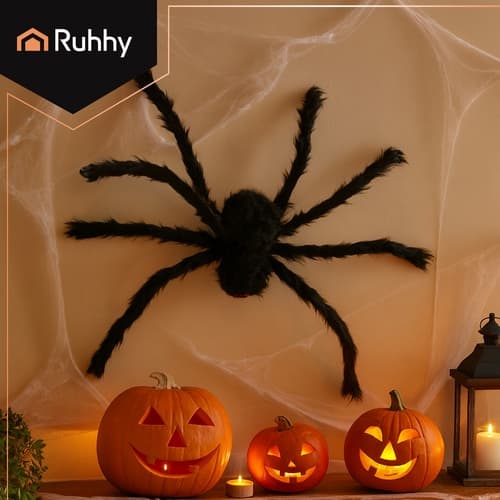 Stor Spindel 50 cm - Halloween