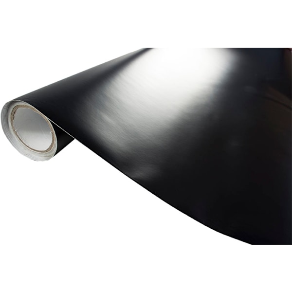 Dekorplast / Möbelfolie - Matt Svart - 1,52x28m