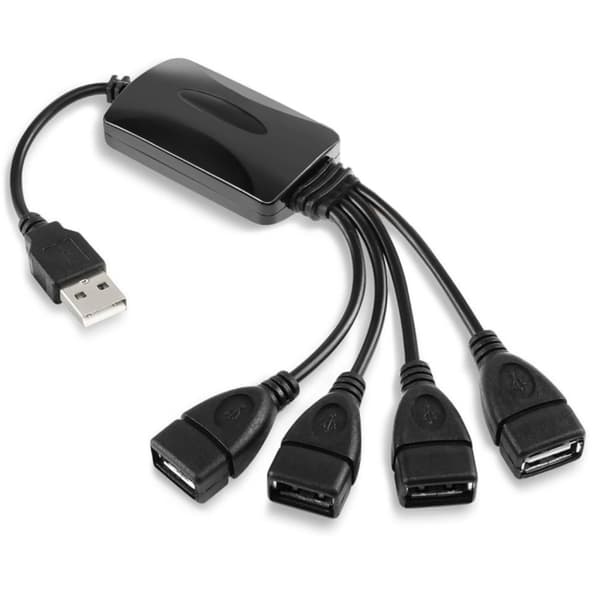 USB 2.0-Hub 4 Porter Black