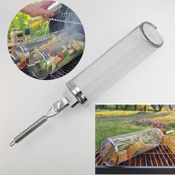Grillkurv / Grillrist med Håndtag - 30cm