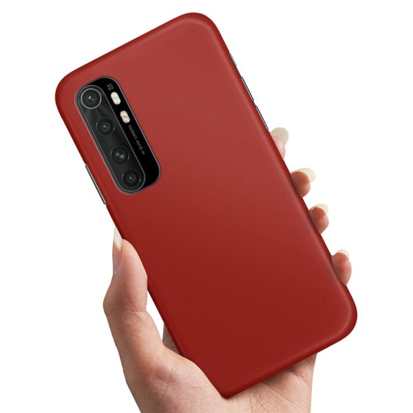 Xiaomi Mi Note 10 Lite - Cover/Mobilcover Mørkrød Dark red