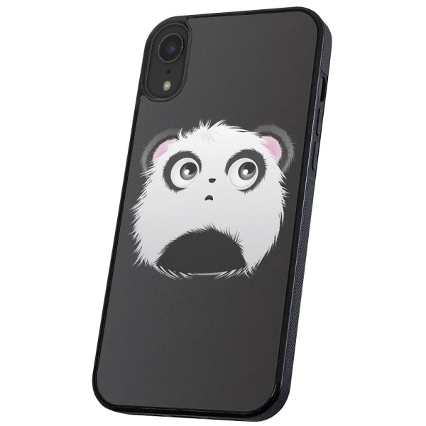 iPhone XR - Kuoret/Suojakuori Pandan pää Multicolor