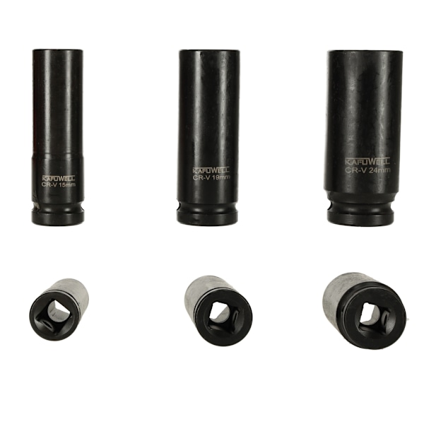 Krafthylsor 1/2'' 10-24 mm sats 10 el.