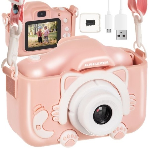 Digitalkamera 1080p / Kamera for barn - Barnekamera Pink