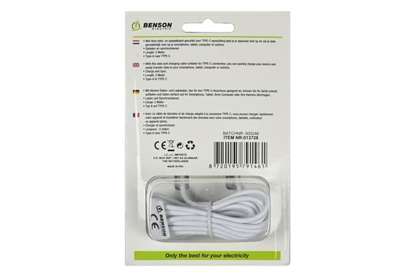 USB-C kabel 2 m
