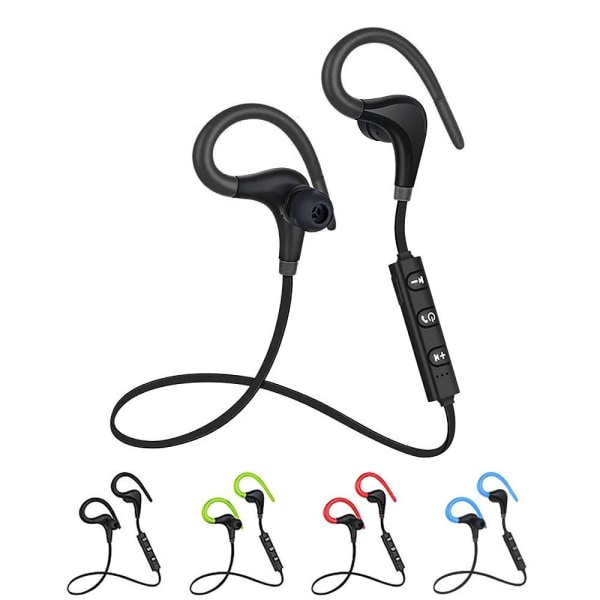 Bluetooth In-ear hovedtelefoner med mikrofon - Trådløs - Flere f Black 071b  | Black | 44 | Fyndiq