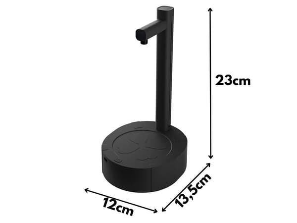 Vattenpump dispenser USB flaska Black