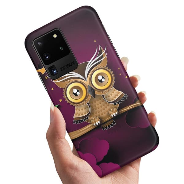 Deksel / Mobildeksel til Samsung Galaxy S20 Ultra - Lysbrun Ugle