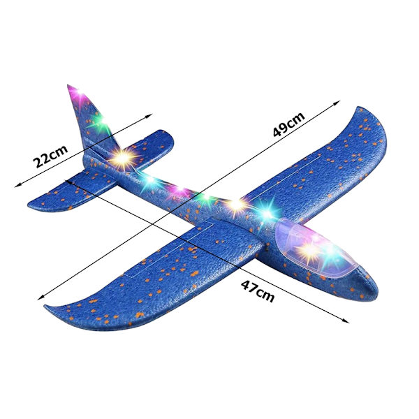 Kastefly med LED - 47 cm Blue