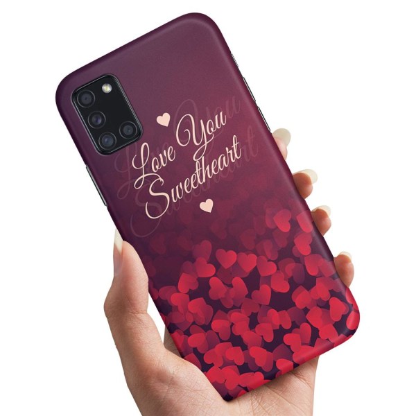 Samsung Galaxy A31 - Cover / Mobilcover Hearts Love