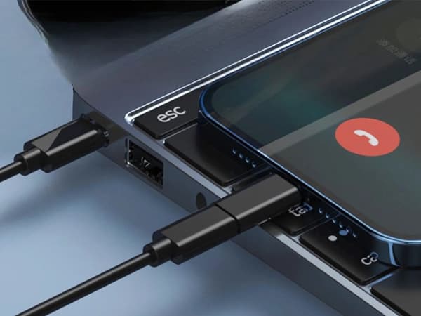 5-i-1-adapterkit usb-c micro-usb typ a telefonfodral Black