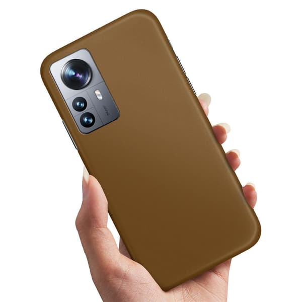 Deksel / Mobildeksel til Xiaomi 12 Pro - Brun Brown