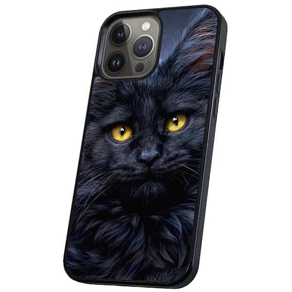 iPhone 13 Pro Max - Deksel/Mobildeksel Svart Katt