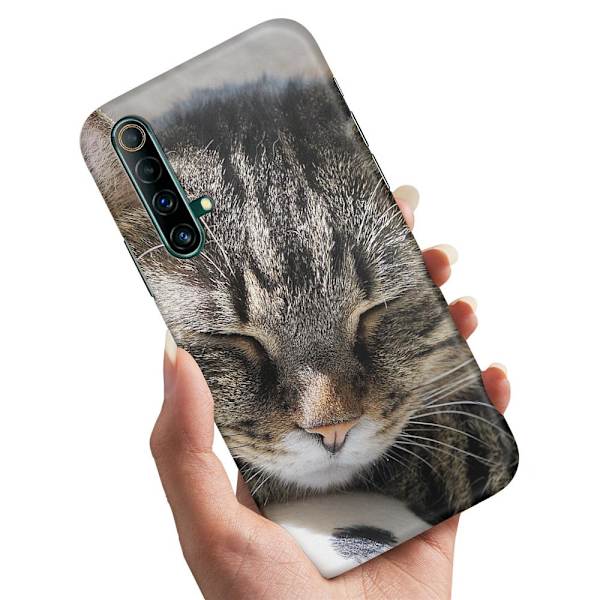 Deksel / Mobildeksel til Realme X50 - Sovende Katt
