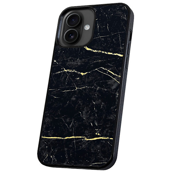 iPhone 16 Plus - Deksel/Mobildeksel Marmor