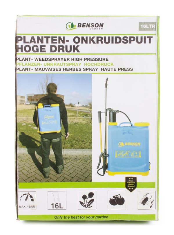 Tryckspruta 16 liter för trädgård