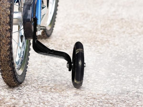 Stödhjul cykel LED 12-16 tum