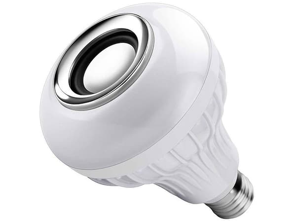 LED-lampa E27 sockel - RGB med Bluetooth & högtalare