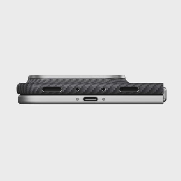 Pitaka Edge MagSafe Bak Fodral iPhone Duo Svart/Grå