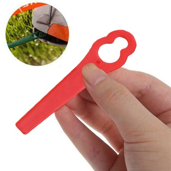 10-Pak Trimmerblader - Kniver til gresstrimmer Red