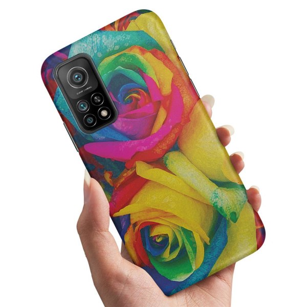 Xiaomi Mi 10T - Cover / Mobilcover Farvede roser
