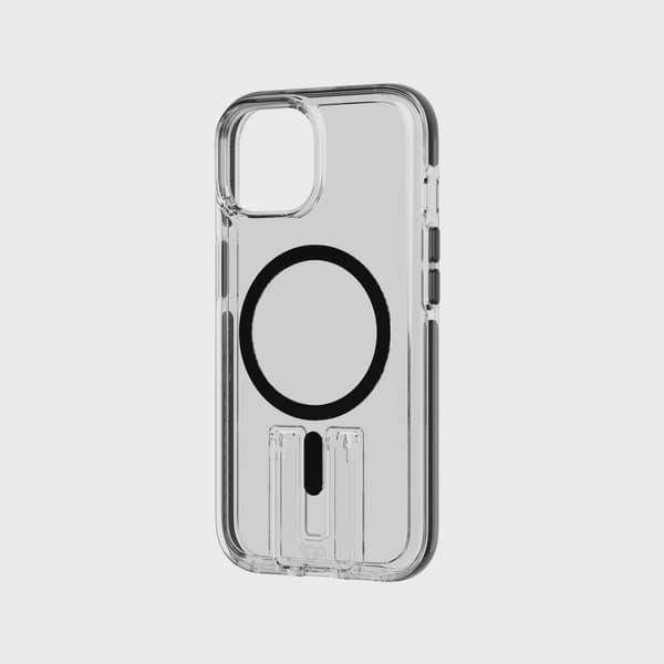 Tech21 Evo Kick MagSafe iPhone 17e/16e/15/14/13 Transparent Svart