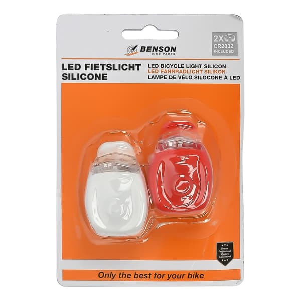 Cykelljus LED 2-pack silikon