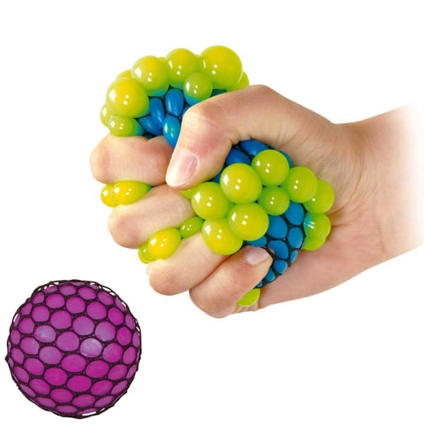 Stressball / Klemball i nett - 7 cm Multicolor 1035 | Multicolor | 120 |  Fyndiq