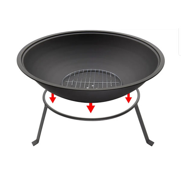 Eldstad / Eldfat med Grillgaller - 55 cm