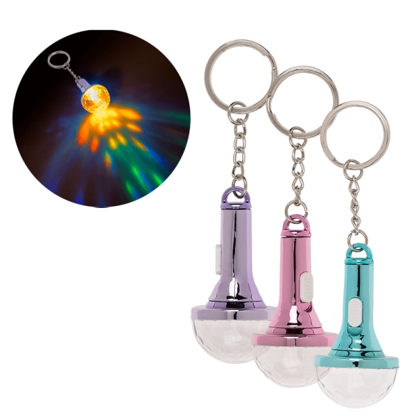 Nøkkelring Diskokule med LED Multicolor