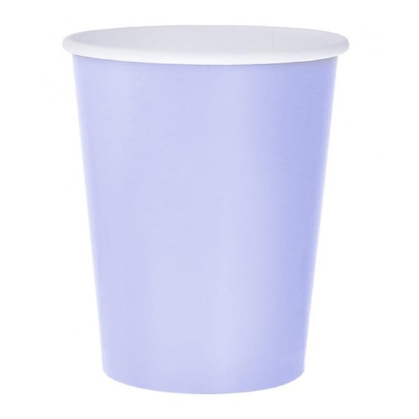 Lila enfärgad papperskopp 14 st 270 ml